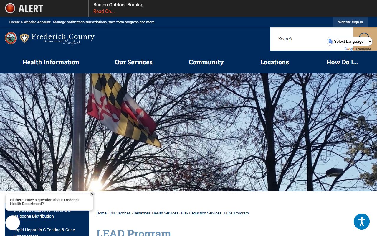 Frederick County Circuit Court records LEAD diversion program